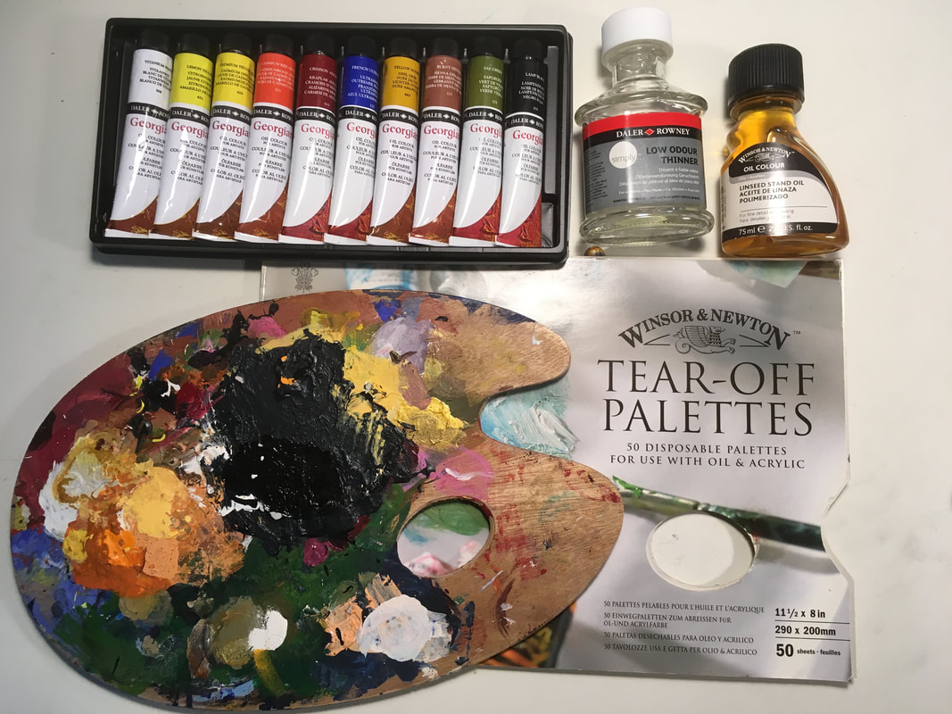 Oil Painting Shopping List - Sherry Barrett - Dancin' & Doodlin